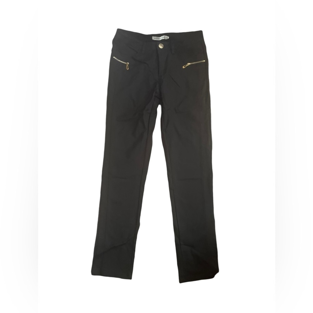 Madison straight leg dress pants with gold hardware size Small